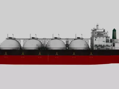3D-OILTANKER SHIP WITH HIGH DEATIL TEXTURE 3D model