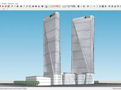 Sketchup Residential Complex A9 Free 3D model