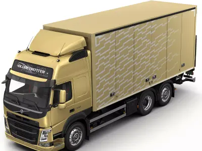 VOLVO FM 6X2 BoxTruck 3D model