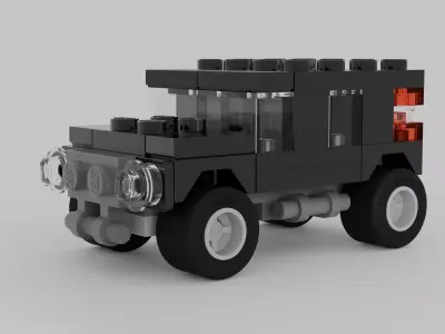 LEGO CREATOR Black SUV 7602 3D model