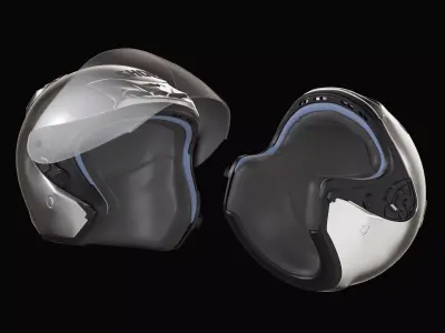 Shoei J-Force 2 Helmet 3D Modelling Low-poly 3D model
