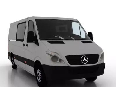 Mercedes Benz Sprinter L2H1 2009 Crew Van EU 3D model