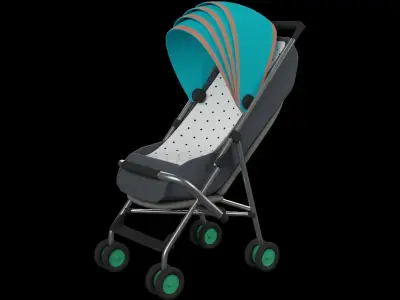 Baby Stroller 3D model order