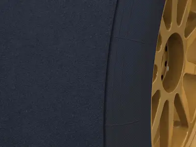 18 inches front tyre Low-poly 3D model
