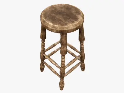 Medieval Rustic Low-poly 3D model