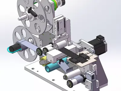 Retractable Label Stripping Machine  3D model