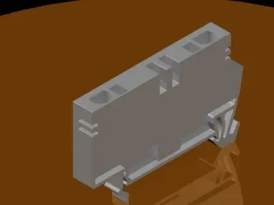 terminal and end plate Free 3D model