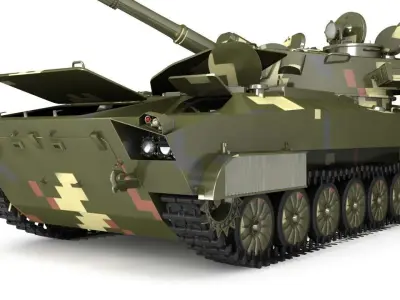 Howitzer 2C1 camuflag 3D model