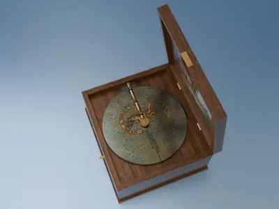 Music Box Low-poly 3D model
