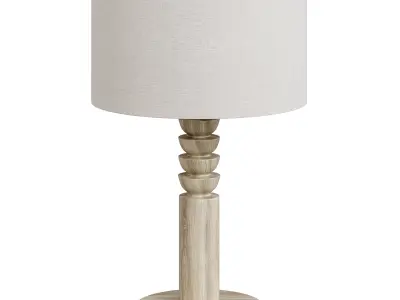Lathe Table Lamp By Arhaus 3D model
