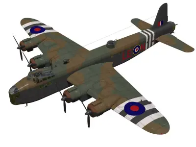 Short Stirling Mk IV 3D model