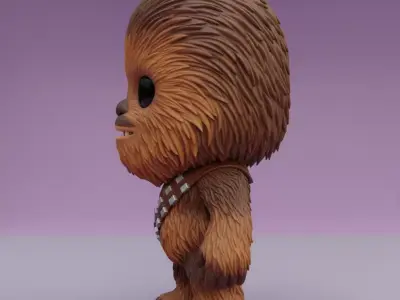 Kawaii Chewbacca Collectible 3D Figure 3D print model purchase