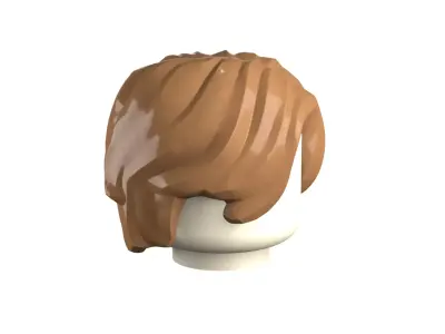 Custom3Dprint Minifigure Accessory - Minifigure Hair S3 - 010 3D print model