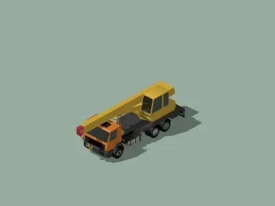 Truck crane  3D model