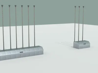 Fuel Fill Point Service Station Free 3D model