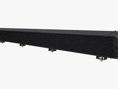 Large Amber LED Light Bar 3D model
