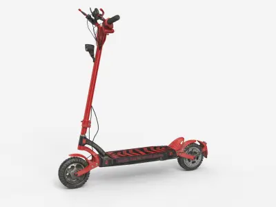  E-Scooter Offroad Red Dirty - PBR 