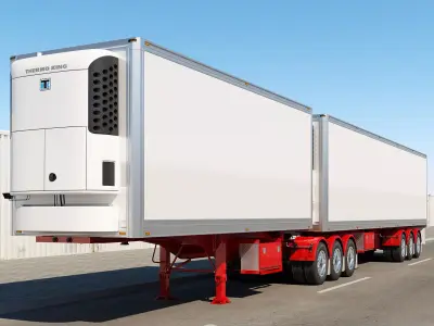 Double Trailer Vawdrey 2 3D model