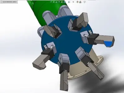 Robotic Arm Low-poly 3D model buy