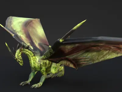 Dragon Low-poly 3D model shop