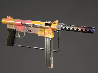 SMG M76 AUTOMATIC RIFLE SMITH WESSON LOW POLY Free low-poly 3D model
