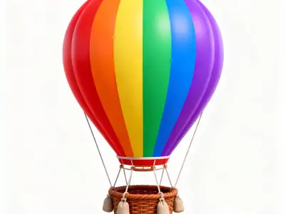 Spectrum Sky Classic Balloon 3D Model Low-poly 3D model