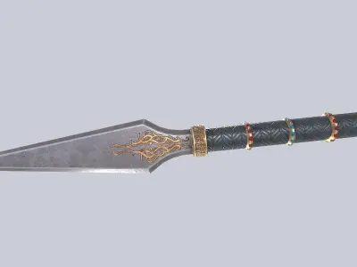 Anubis dagger Low-poly 3D model