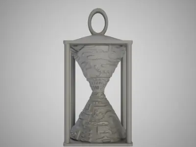 Hourglass Necklace 3D print model