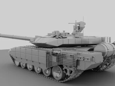 T90ms Hightpolygon 3D model