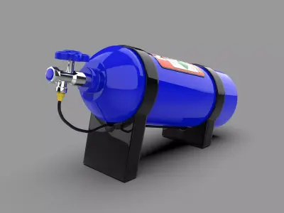 NOS Nitrous Oxide System 3D model