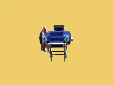 PLUNGER PUMP ELECTRIC MOTOR SPRAYER PRESSURE WATER JET CAR WASH 3D model
