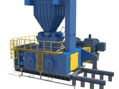 model hpgr pulverizer machine 3D model