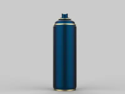 Blank aluminum spray can Aerosol Spray Can Metal Bottle 3D model