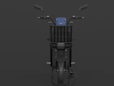 EOX E4 Plus Low Speed Electric Loader Scooter Non RTO Low-poly 3D model