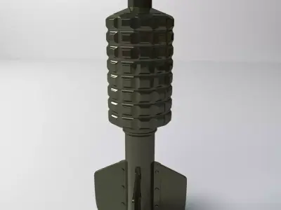 Granatenwerfer military missile 3D model