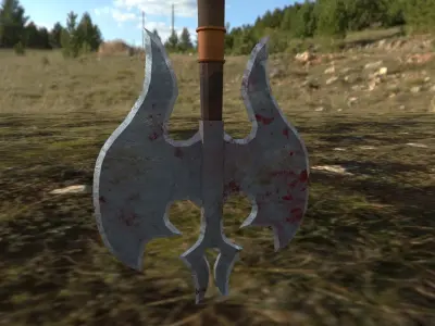 Executioners axe Low-poly 3D model purchase