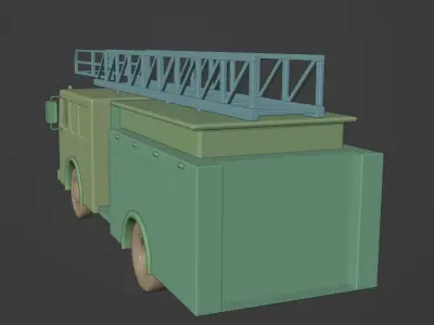 Fire Truck 3D model buy