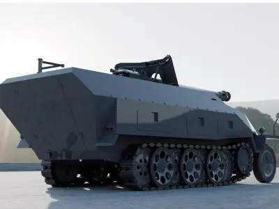 SDKFZ 251 Ausf D 3D model 3D model