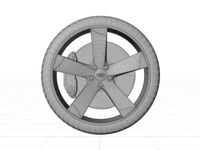 Audi A1 2010 Wheel 3D model