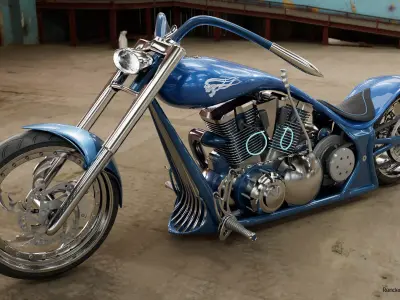 Wraith - Street Chopper 3D model