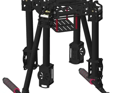 quadcopter 3d model 3D model purchase