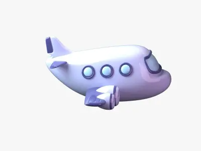 Airplane 3D Illustration 3D model