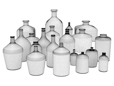 Bottles vol 01 3D model
