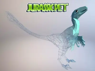 Balaur butterfly Low-poly 3D model