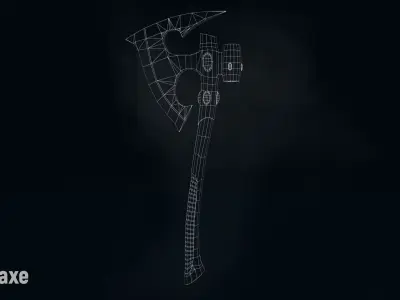 AC Ghostaxe Low-poly 3D model