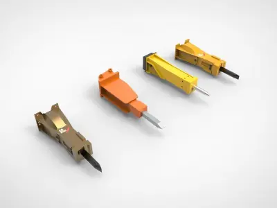 Hydraulic hammer Breaker 3D model