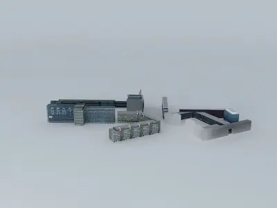 Rochdale, Kolenkit, Bos en Lommerplein, and environment. Amst... Free 3D model