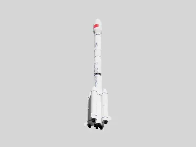 Long March 3B LaunchVechale---Blend-FBX 3D model