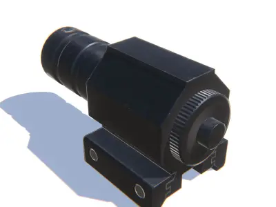 Tactical Red Dot Laser Low-poly 3D model