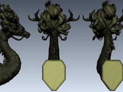 Dragon Portrait  Free 3D print model